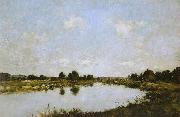 Eugene Boudin Deauville - O rio morto France oil painting artist